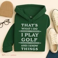 That's What I Do I Play Gold And I Know Things Hoodie thumb 4