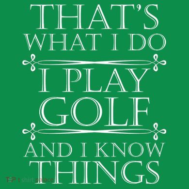 That's What I Do I Play Golf And I Know Things Kids Plaid Pajama Set