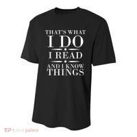 That's What I Do I Read And I Know Things Youth Performance Sprint T-Shirt thumb 0