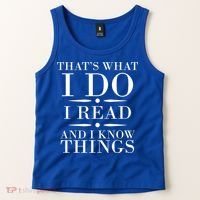 That's What I Do I Read And I Know Things Tank Top thumb 2