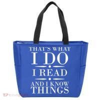 That's What I Do I Read And I Know Things Tote Bag thumb 0