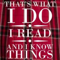 That's What I Do I Read And I Know Things Women's Flannel Plaid Pajama Pants thumb 2