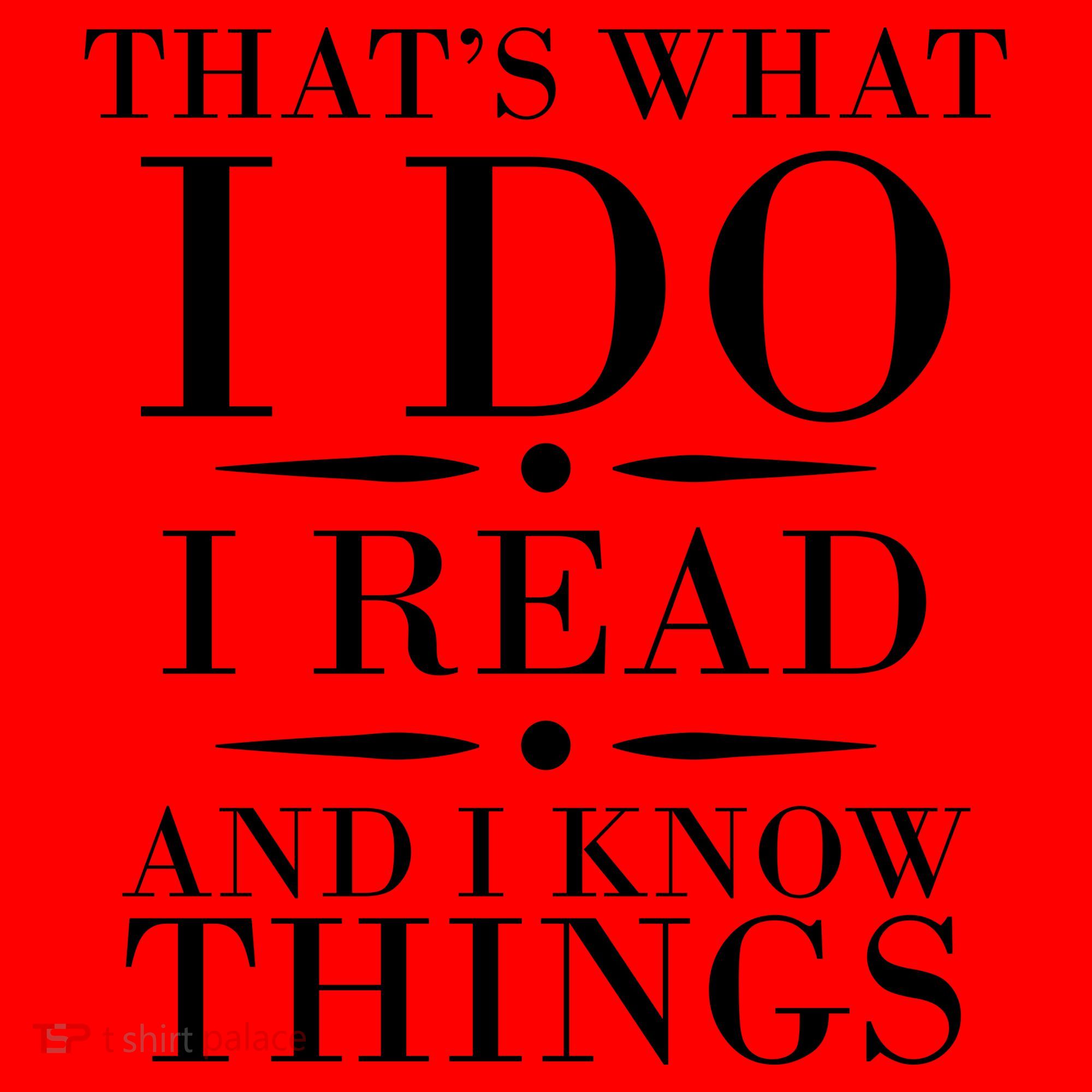 That's What I Do I Read And I Know Things Santa Hat