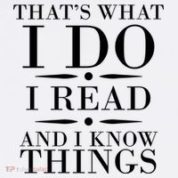 That's What I Do I Read And I Know Things Garment-Dyed Sweatshirt thumb 2