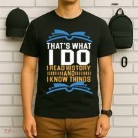 That's What I Do I Read History And I Know Things T-Shirt thumb 6