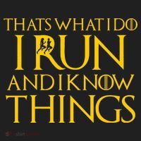 That's What I Do I Run and I Know Things Funny Running Hat thumb 2