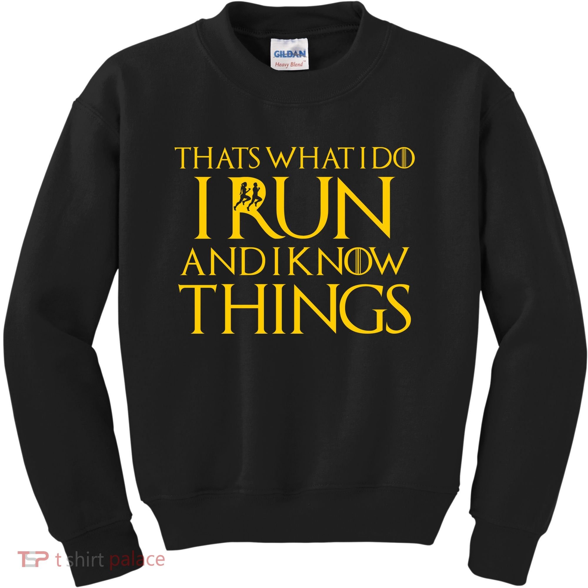 That's What I Do I Run and I Know Things Funny Running Kids Sweatshirt