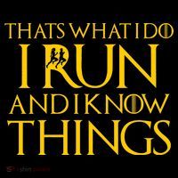 That's What I Do I Run and I Know Things Funny Running Kids T-Shirt thumb 4