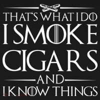 That's What I Do I Smoke Cigars And Know Things USA-Made Doggie Bandana thumb 2