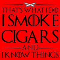 That's What I Do I Smoke Cigars And Know Things Santa Hat thumb 1
