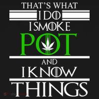 That's What I Do I Smoke Pot And Know Things Doggie Tank thumb 4