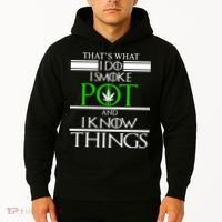 That's What I Do I Smoke Pot And Know Things Hoodie thumb 2