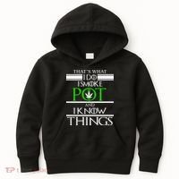 That's What I Do I Smoke Pot And Know Things Kids Hoodie thumb 0