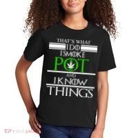 That's What I Do I Smoke Pot And Know Things Kids T-Shirt thumb 2