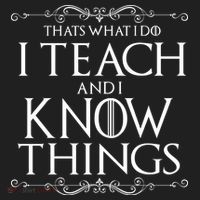 Thats What I Do I Teach And I Know Things Hat thumb 2