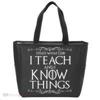 Thats What I Do I Teach And I Know Things Tote Bag thumb 0