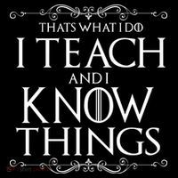 Thats What I Do I Teach And I Know Things Tote Bag thumb 4