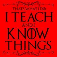 Thats What I Do I Teach And I Know Things Santa Hat thumb 1