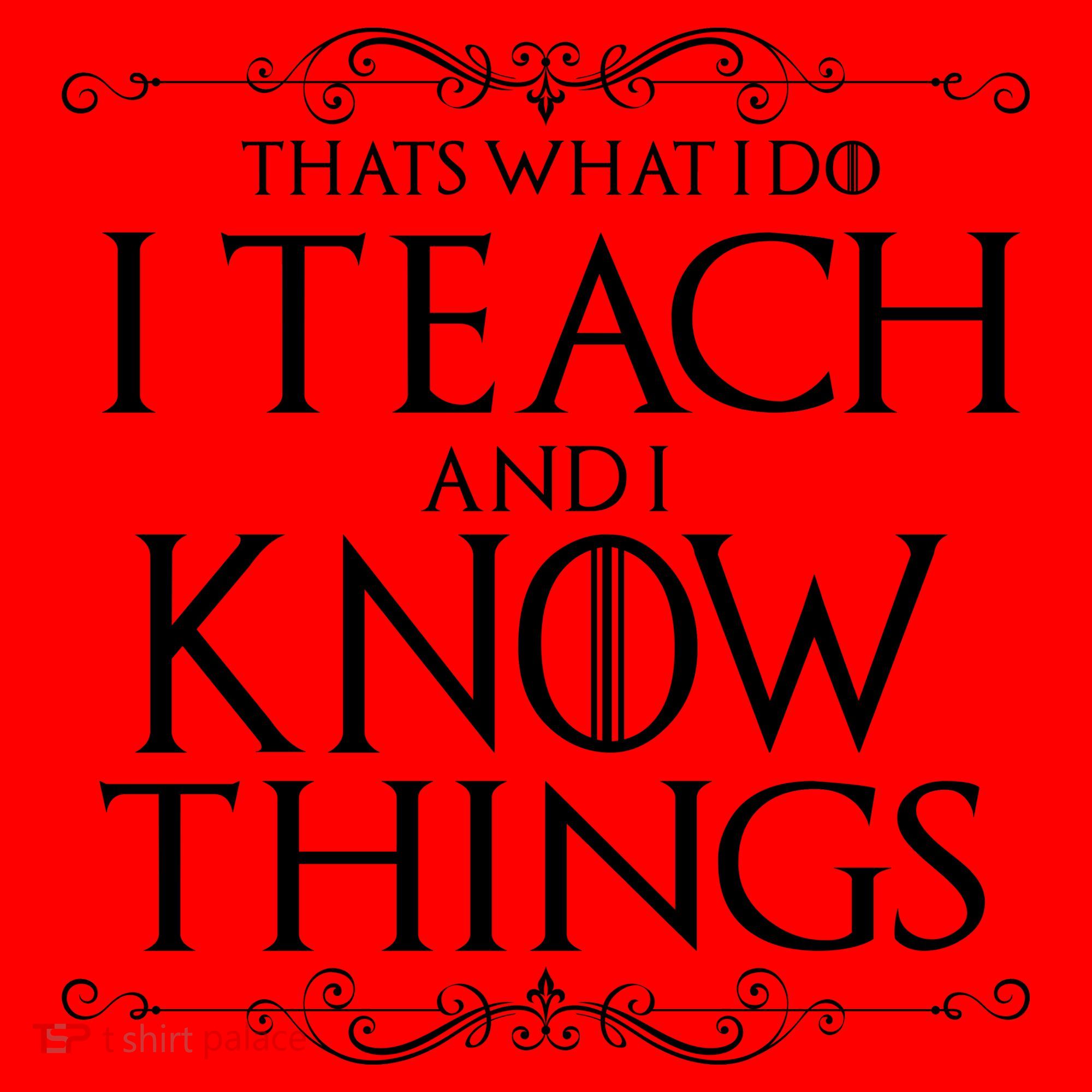 Thats What I Do I Teach And I Know Things Santa Hat