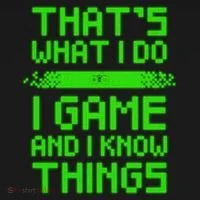 That's What I Do Play Games And I Know Things Doggie Tank thumb 4