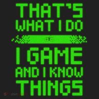 That's What I Do Play Games And I Know Things Beanie thumb 2