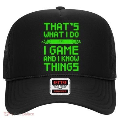 That's What I Do Play Games And I Know Things Hat