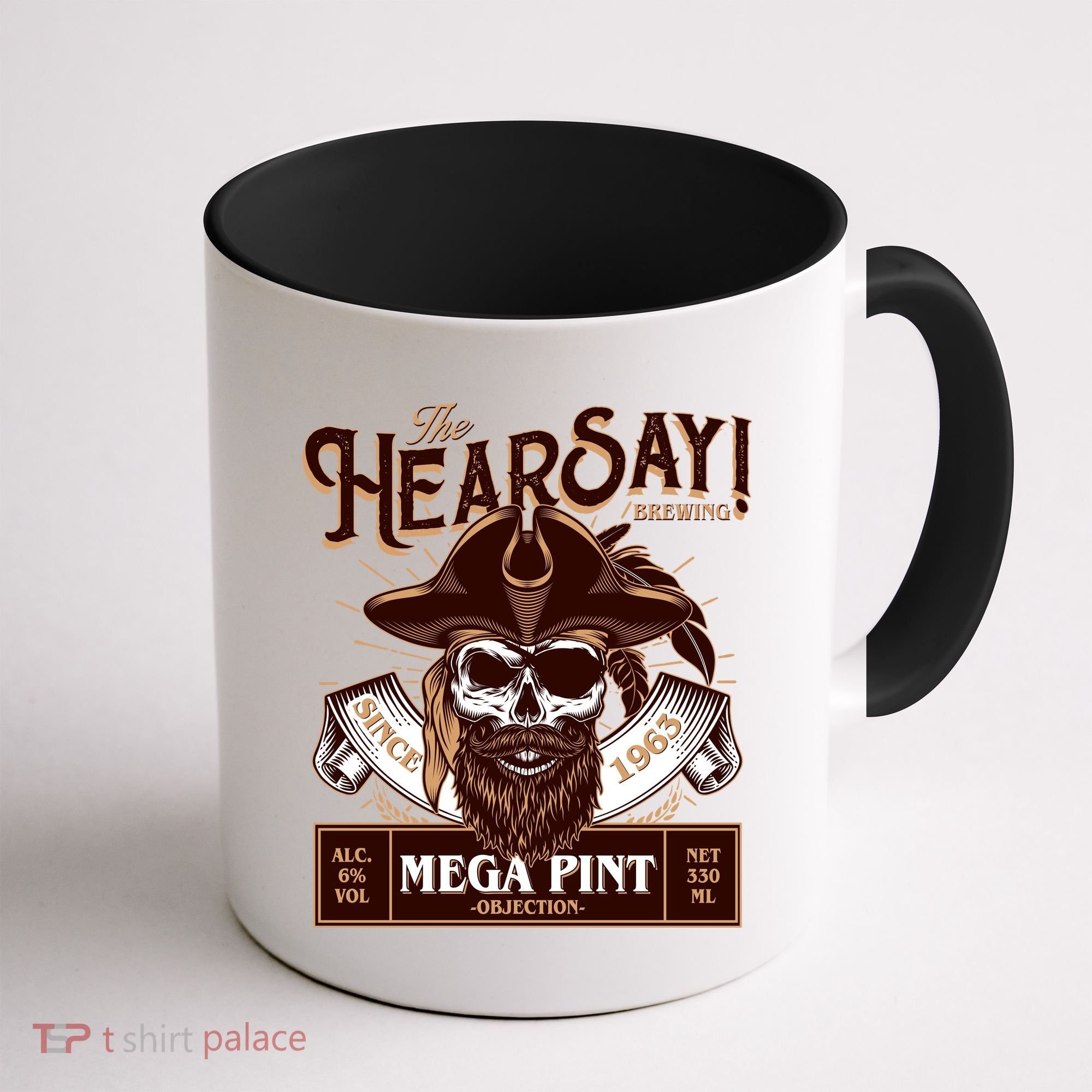 The Hearsay Brewing Mega Pint Objection Coffee Mug