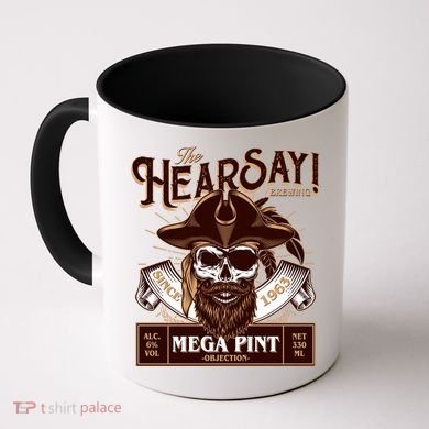 The Hearsay Brewing Mega Pint Objection Coffee Mug