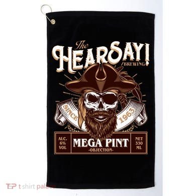 The Hearsay Brewing Mega Pint Objection Golf Towel