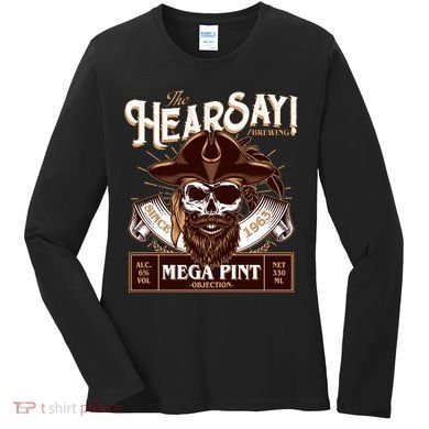 The Hearsay Brewing Mega Pint Objection Women's Long Sleeve Shirt