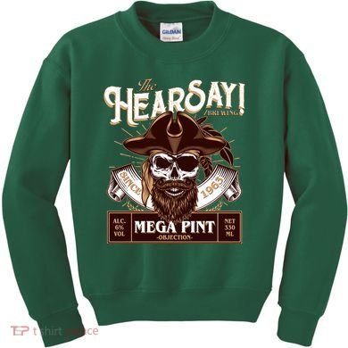 The Hearsay Brewing Mega Pint Objection Kids Sweatshirt