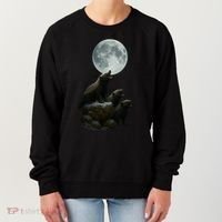 Three Honey Badgers Moon Women's Sweatshirt thumb 0