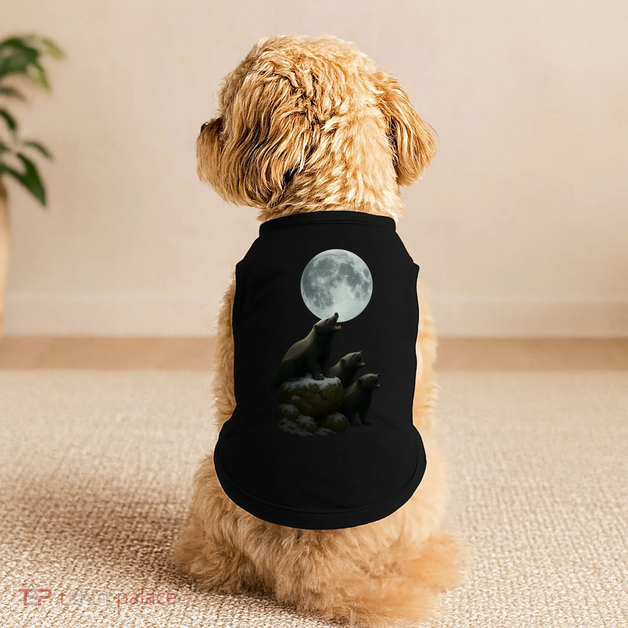 Three Honey Badgers Moon Doggie Tank