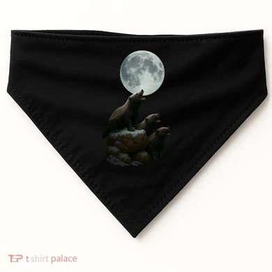Three Honey Badgers Moon USA-Made Doggie Bandana