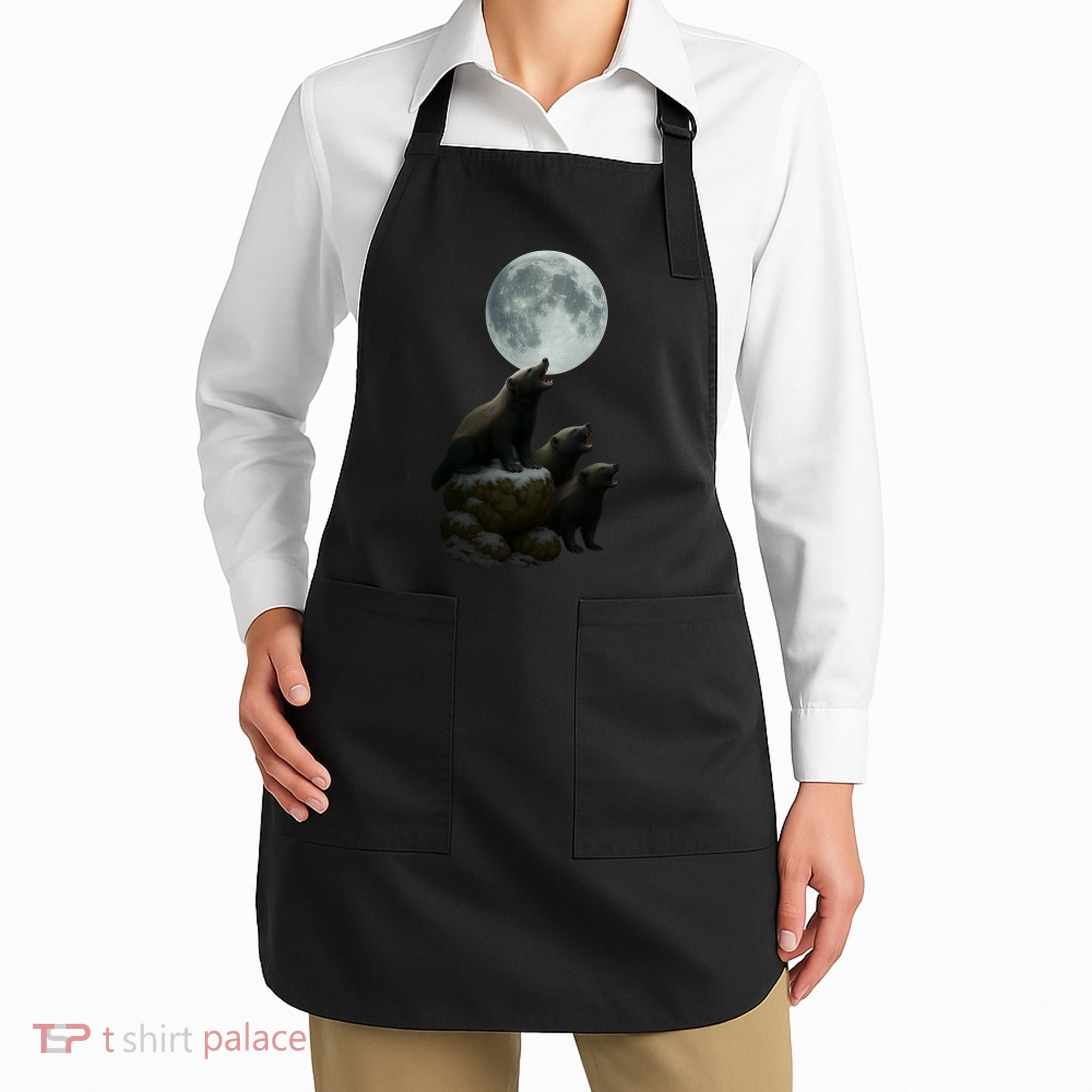 Three Honey Badgers Moon Apron