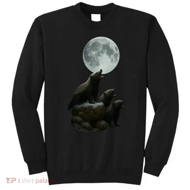 Three Honey Badgers Moon Sweatshirt