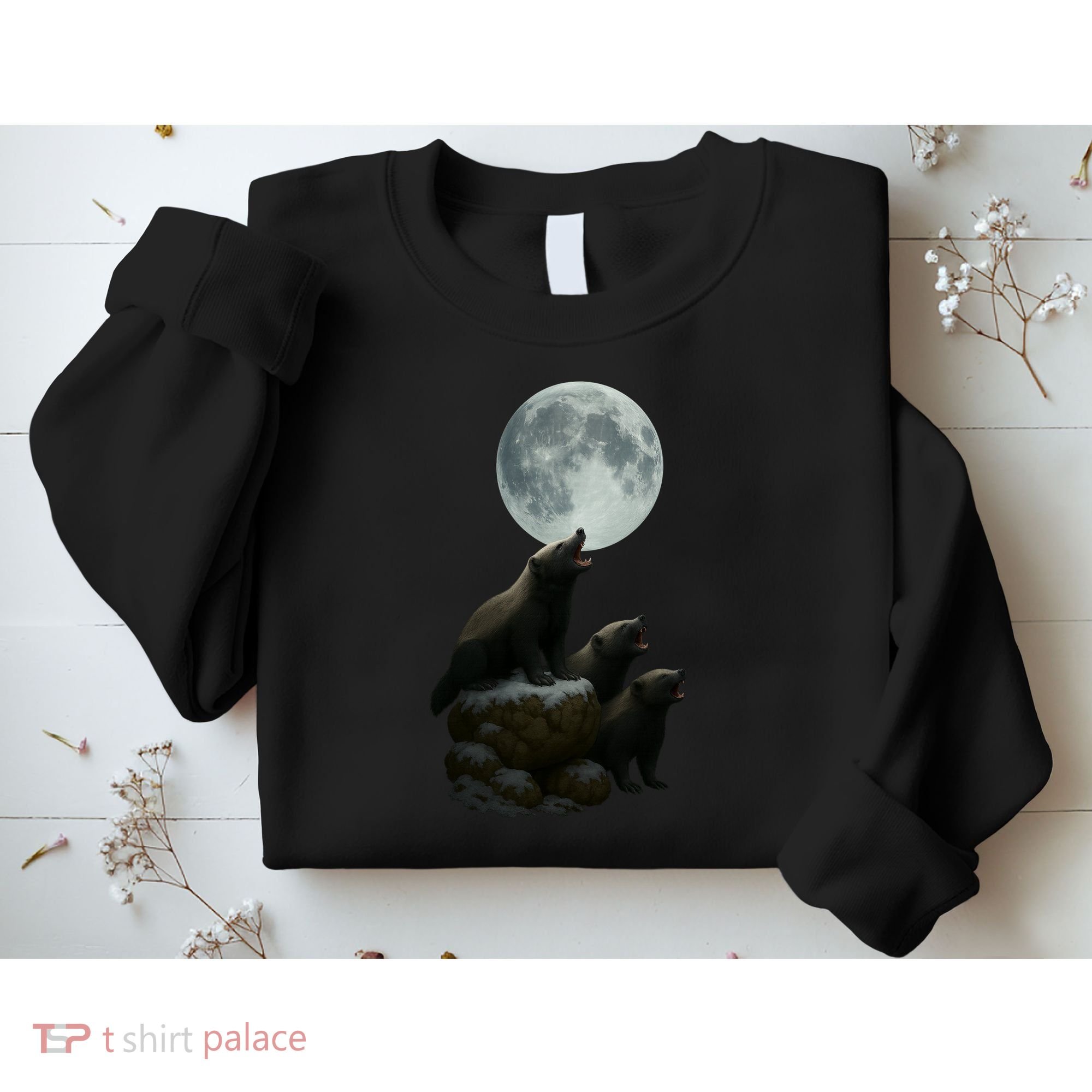 Three Honey Badgers Moon Sweatshirt
