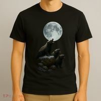 Three Honey Badgers Moon T-Shirt thumb 3