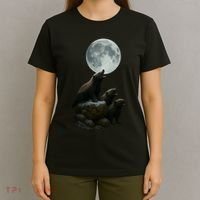 Three Honey Badgers Moon T-Shirt thumb 4
