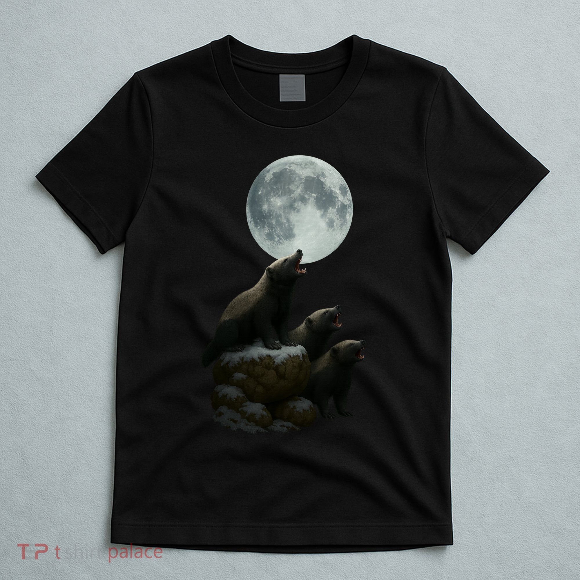Three Honey Badgers Moon T-Shirt