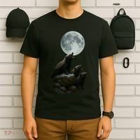 Three Honey Badgers Moon T-Shirt thumb 6