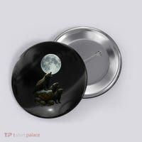 Three Honey Badgers Moon Button thumb 0