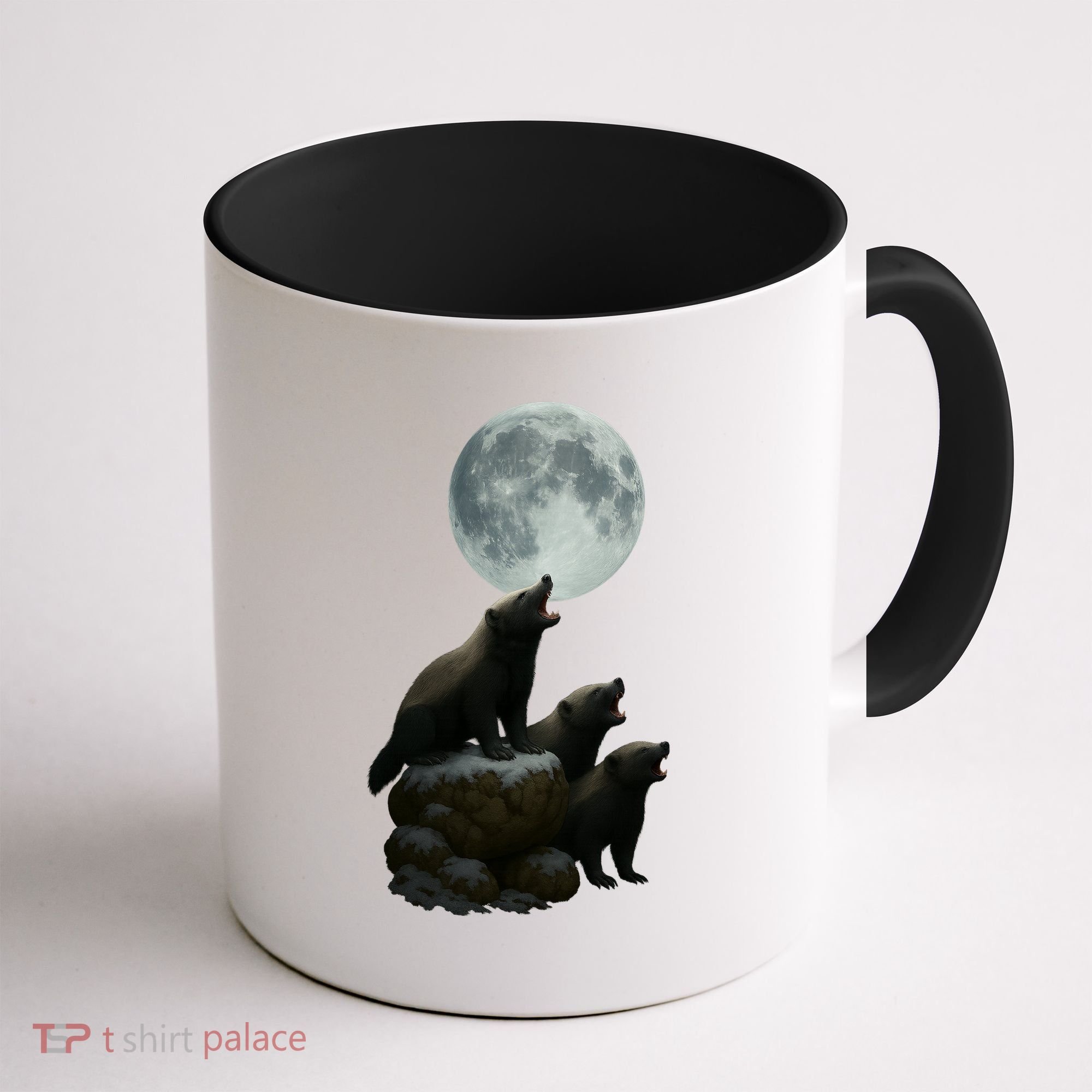 Three Honey Badgers Moon Coffee Mug