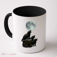 Three Honey Badgers Moon Coffee Mug thumb 0