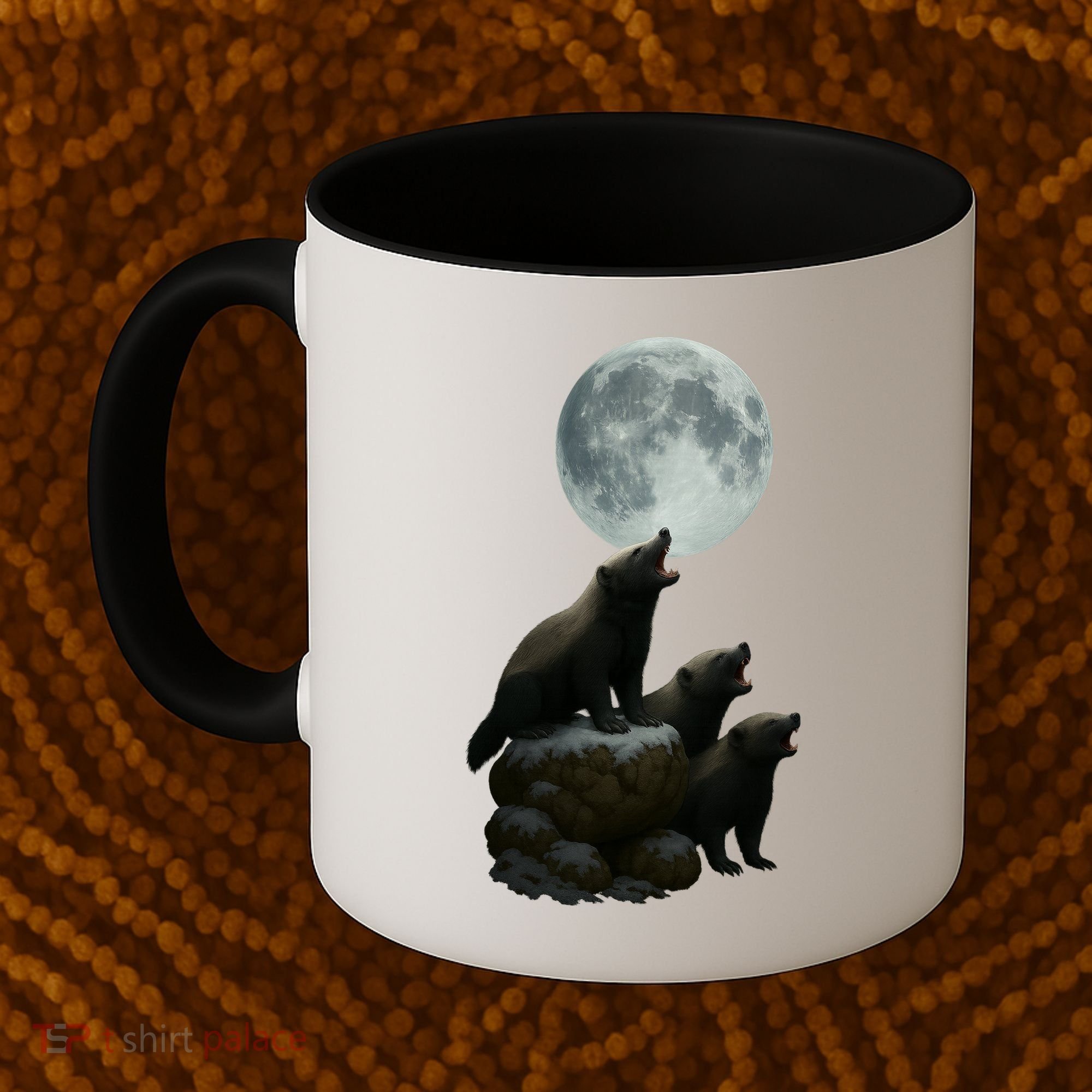 Three Honey Badgers Moon Coffee Mug