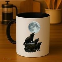 Three Honey Badgers Moon Coffee Mug thumb 4