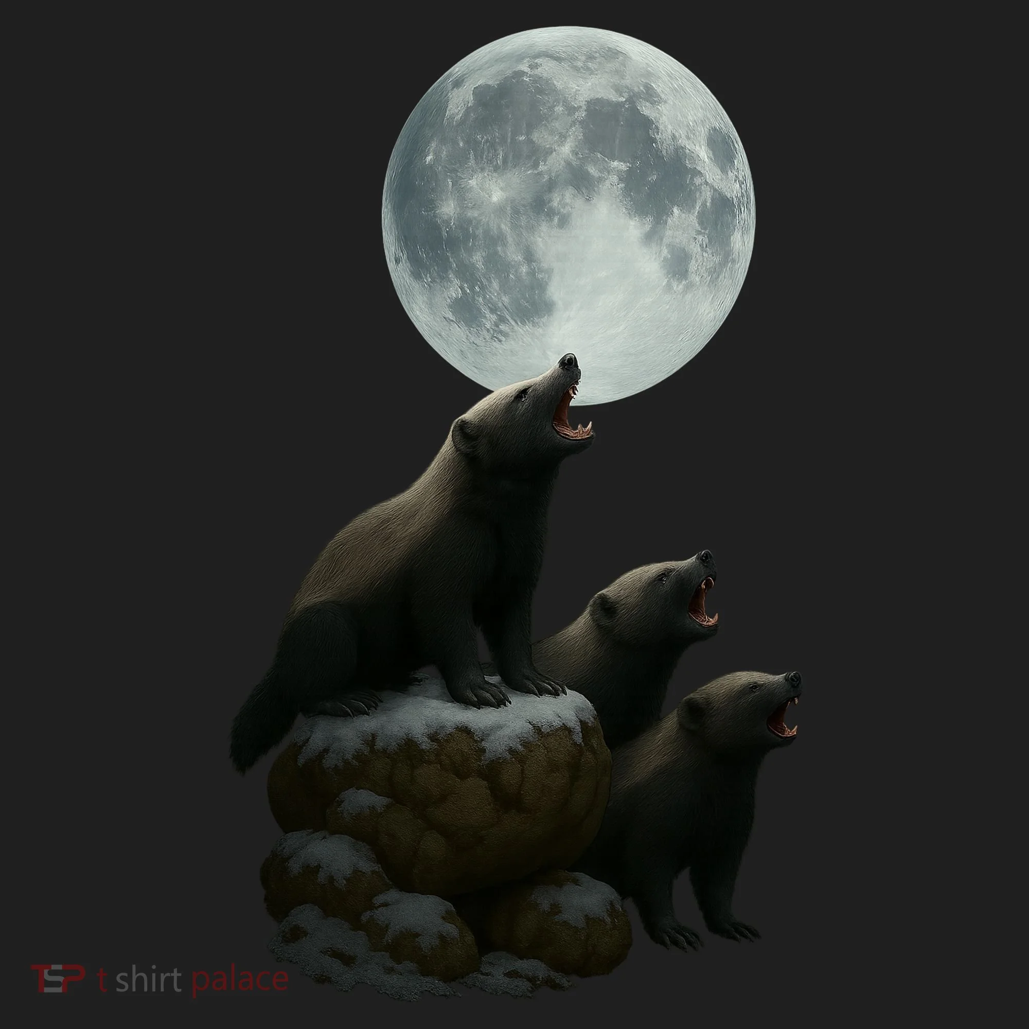Three Honey Badgers Moon Beanie
