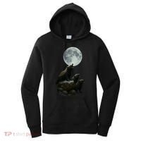 Three Honey Badgers Moon Women's Hoodie thumb 0