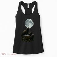 Three Honey Badgers Moon Women's Tank Top thumb 0