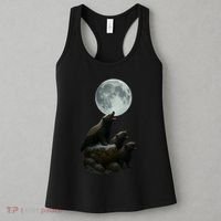 Three Honey Badgers Moon Women's Tank Top thumb 3